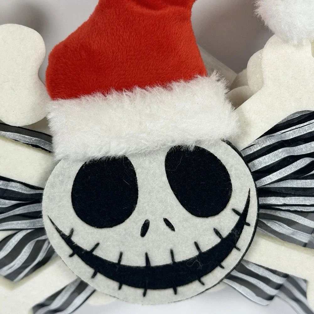 Disney Nightmare Before Christmas Jack Skellington Bone Christmas Wreath
